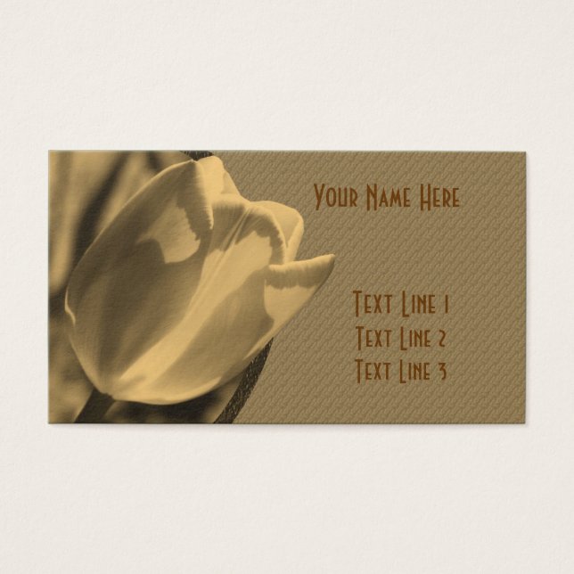 Flor Sepia Tulip Envelhecido (Frente)