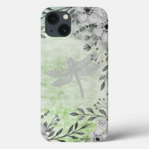 Flor Verde Dragonfly de Cinzas Elegante
