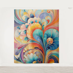 Flora 3 Pastel Floral Tapeçaria