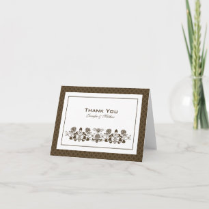 Flora Bee Cartões de agradecimentos com Nome