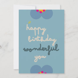 FLORA BLUSH - Cartão de Convite Floral de Aniversá