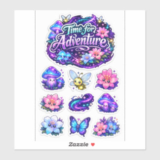 Floração Celestial – Adesivo de Flor de Aventura M