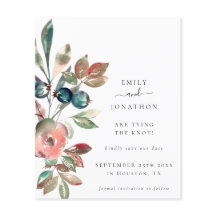 Florais Cor-De-Rosa De Orçamento Código QR Casamen