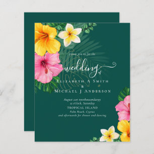 Florais de Casamento de Praia Tropical de Paraíso 