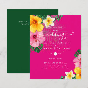 Florais de Casamento de Praia Tropical de Paraíso 