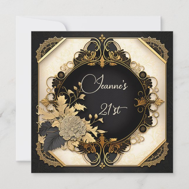 Florais detalhados e rendas (Frente)