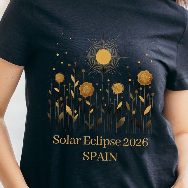 Floral 2026 Solar Eclipse T-Shirt (Women's Solar Eclipse Shirt)