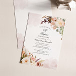 Floral 60º Aniversário Convite de festas Surpresa<br><div class="desc">Cartão postal do Convite de aniversário 60º Pastel Floral Botânico que você pode personalizar facilmente com os detalhes da sua festa clicando no botão "Personalizar". Apresentando um buquê floral moderno,  suculento e guiando a tipografia moderna. Perfeito para um convite de festas surpresa para qualquer celebração de marco</div>