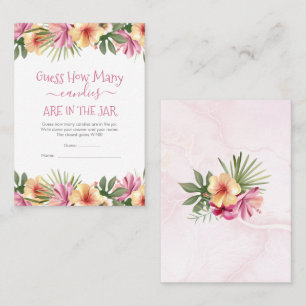 Floral adivinha quantas canções no cartão de jogo