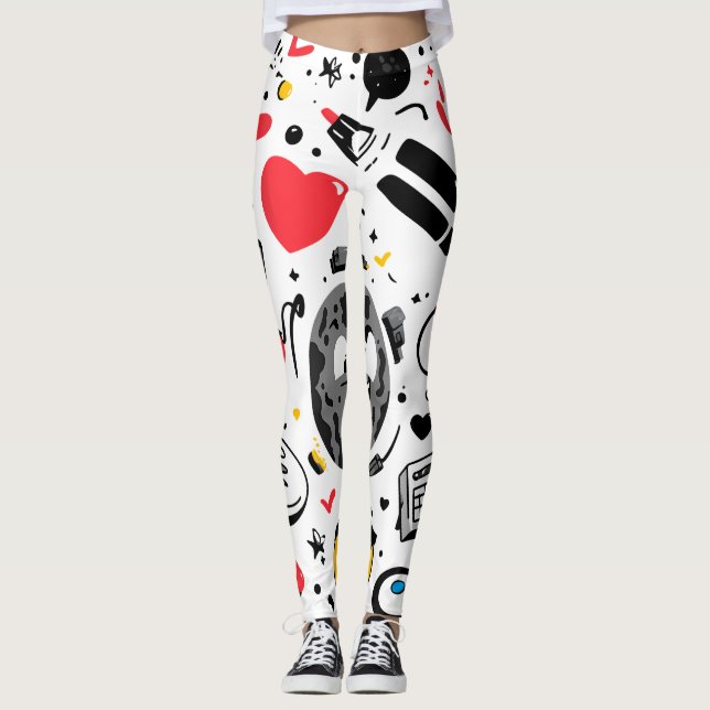 Floral All-Over Print Leggings (Frente)