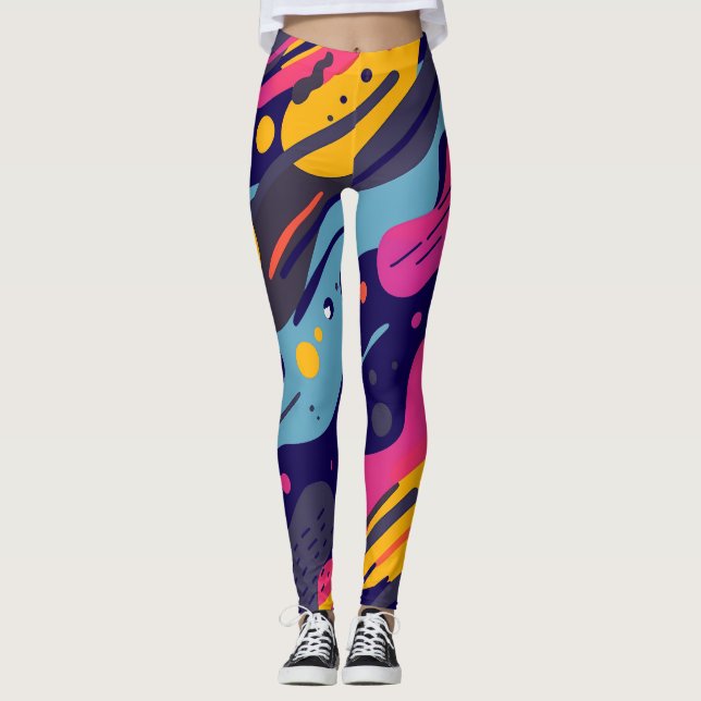 Floral All-Over Print Leggings (Frente)