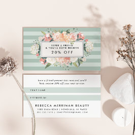 Floral Antiquado | Sage Stripe Referral