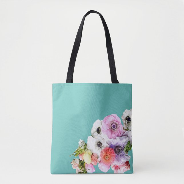 Floral Art Tote Bag (Frente)