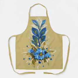 Floral Azul Moderno do País