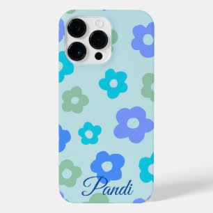 floral azul personalizado