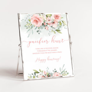 Floral blush Poster de caça com Pacificador