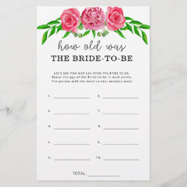 Floral blush Quantos anos tinha a noiva para ser