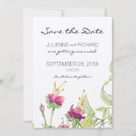 Floral Bohemiana Moderno Convite de Noivado Salve 