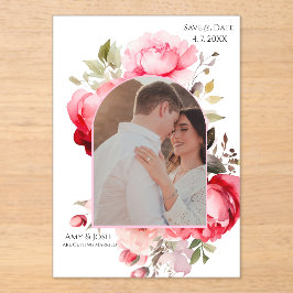 Floral Boho Save the Date Invitations