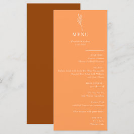 Floral Botânica Minimalista | Menu Casamento