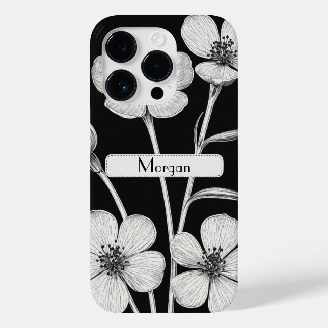 Floral Botânico de Flor Selvagem Personalizado (Verso)
