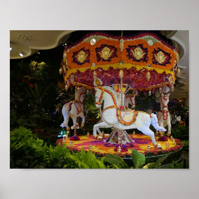 Floral Carousel Wynn Las Vegas Poster (Frente)