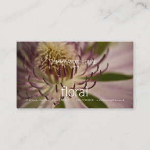 Floral - Clematis Cartão de visita