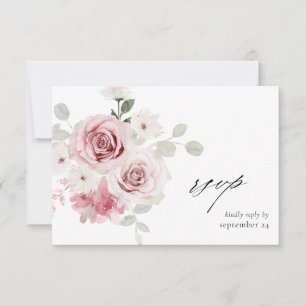 Floral Cor-de-rosa e Eucalyptus w RSVP 2 de Refei