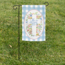 Floral Cross Ele é Risen Páscoa