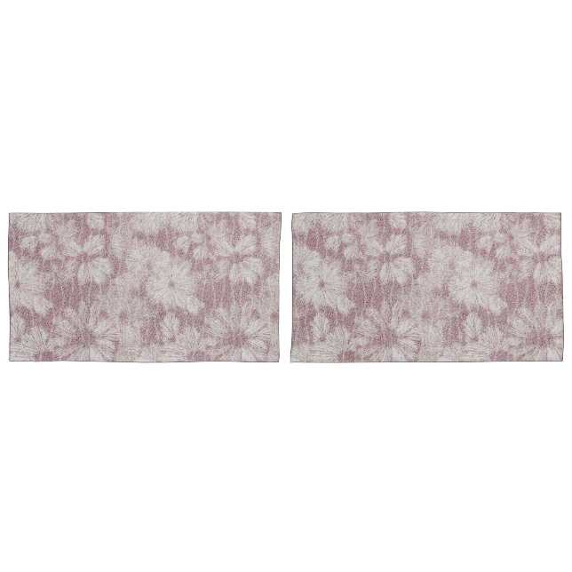 Floral Daisy Velvety Rosa Poeirento (Frente - conjunto)