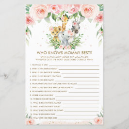 Floral de Animais Selvagens Que Conhece O Melhor J