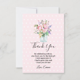 floral de aquarela, cartões de agradecimentos