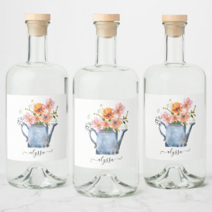 Floral De Aquarela Pintada À Mão