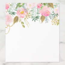 Floral de Dourada Aquarela Elegante