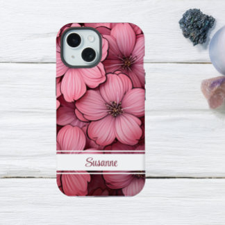 Floral de Flor de Cerejeira Rosa Personalizável