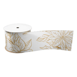 Floral de Natal da Linha Dourada Elegante