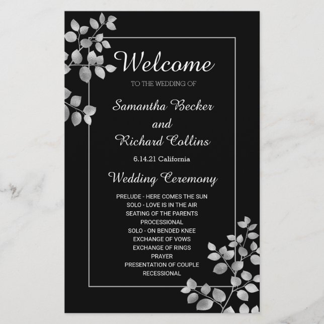 Floral de Prata Moderna (Frente)