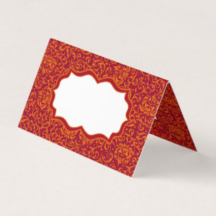 Floral de Tudor Damask do Renascimento Vermelho e