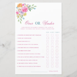 Floral de Verão sobre ou sob jogo de Chá de panela