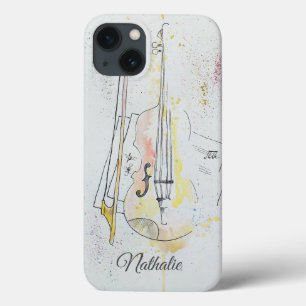 Floral de Violino Personalizado