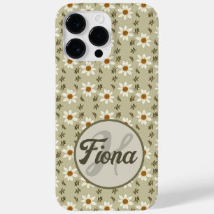 Floral Decorativo em Branco e bege Personalizado