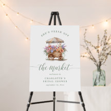 Floral do Sinal de Boas-vindas do Chá de panela de