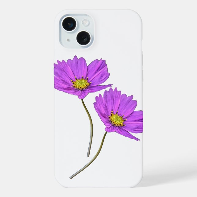 Floral Dois Cosmos Roxos (Verso)