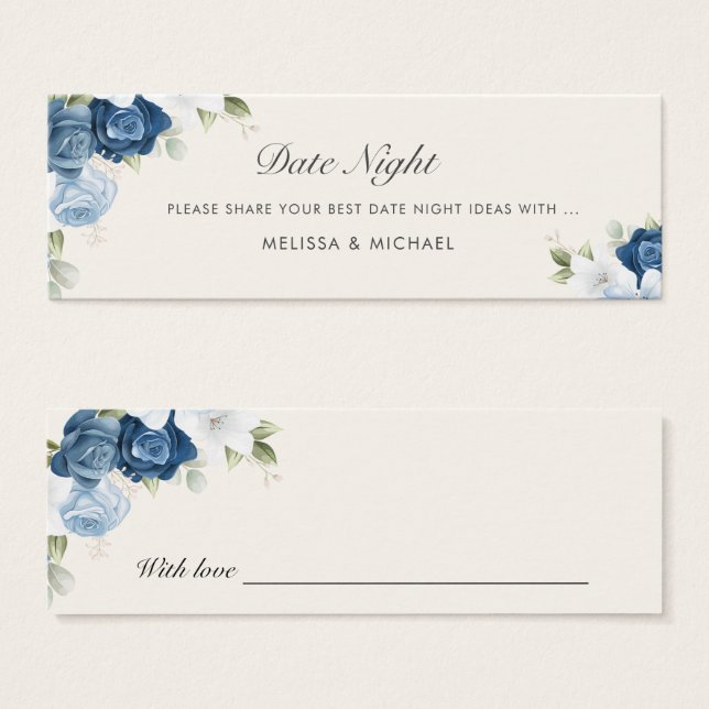 Floral Dusty Blue (Frente & Verso)