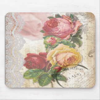 Floral e laço Mousepad