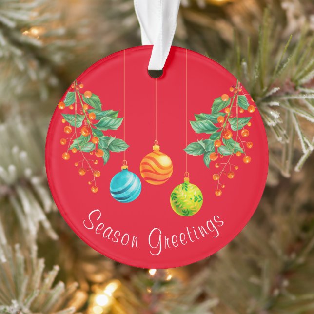 Floral E Ornamentos De Natal (Árvore)