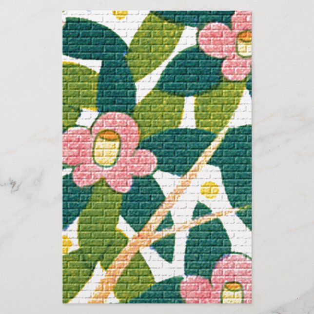 Floral e Vinhas Elegantes (Frente)