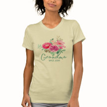 Floral Elegance Grandma T-Shirt
