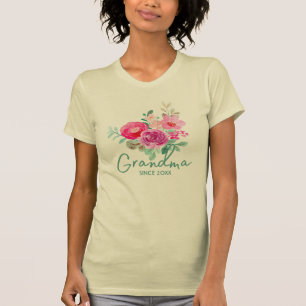 Floral Elegance Grandma T-Shirt