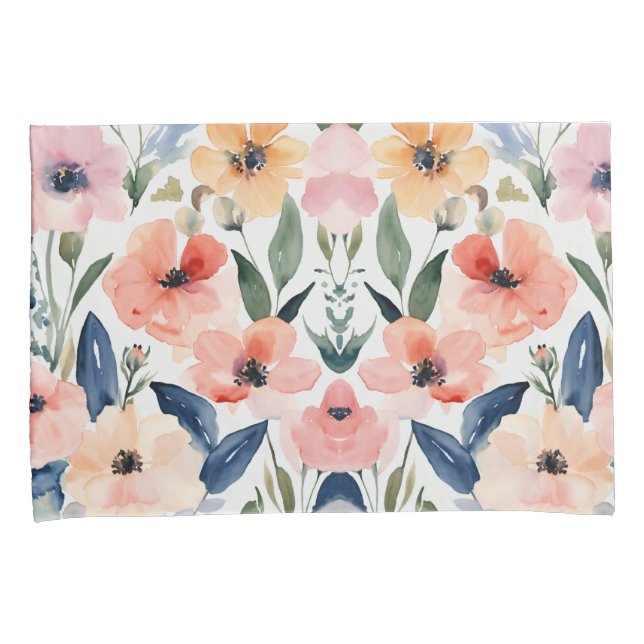 Floral Elegance Pillowcase (Frente-Direita)